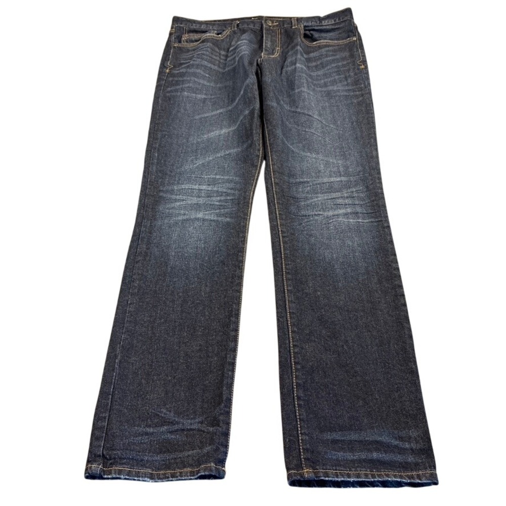 Commerce Men's Dark Wash Straight Leg Stretch Denim Jeans 36x34